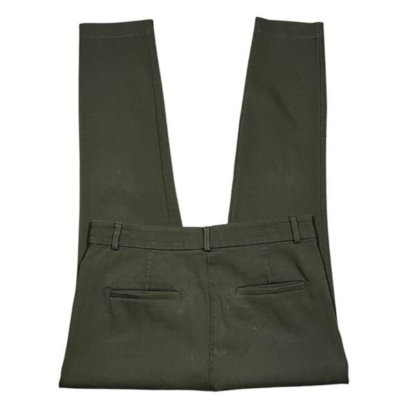 LOFT The Sutton Skinny Pants Olive Green Size 6 - Picture 3 of 6